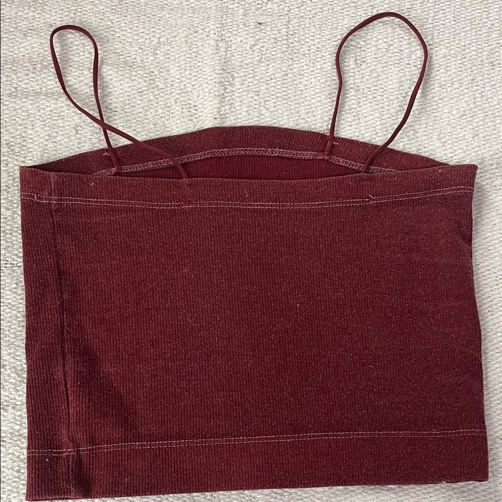 American Eagle Outfitters Maroon Camisole Top(003) - Picture 3 of 4
